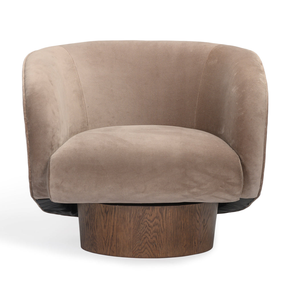 Velours moderne avec assise rembourrée pour le salon