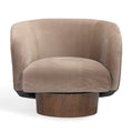 Velours moderne avec assise rembourrée pour le salon