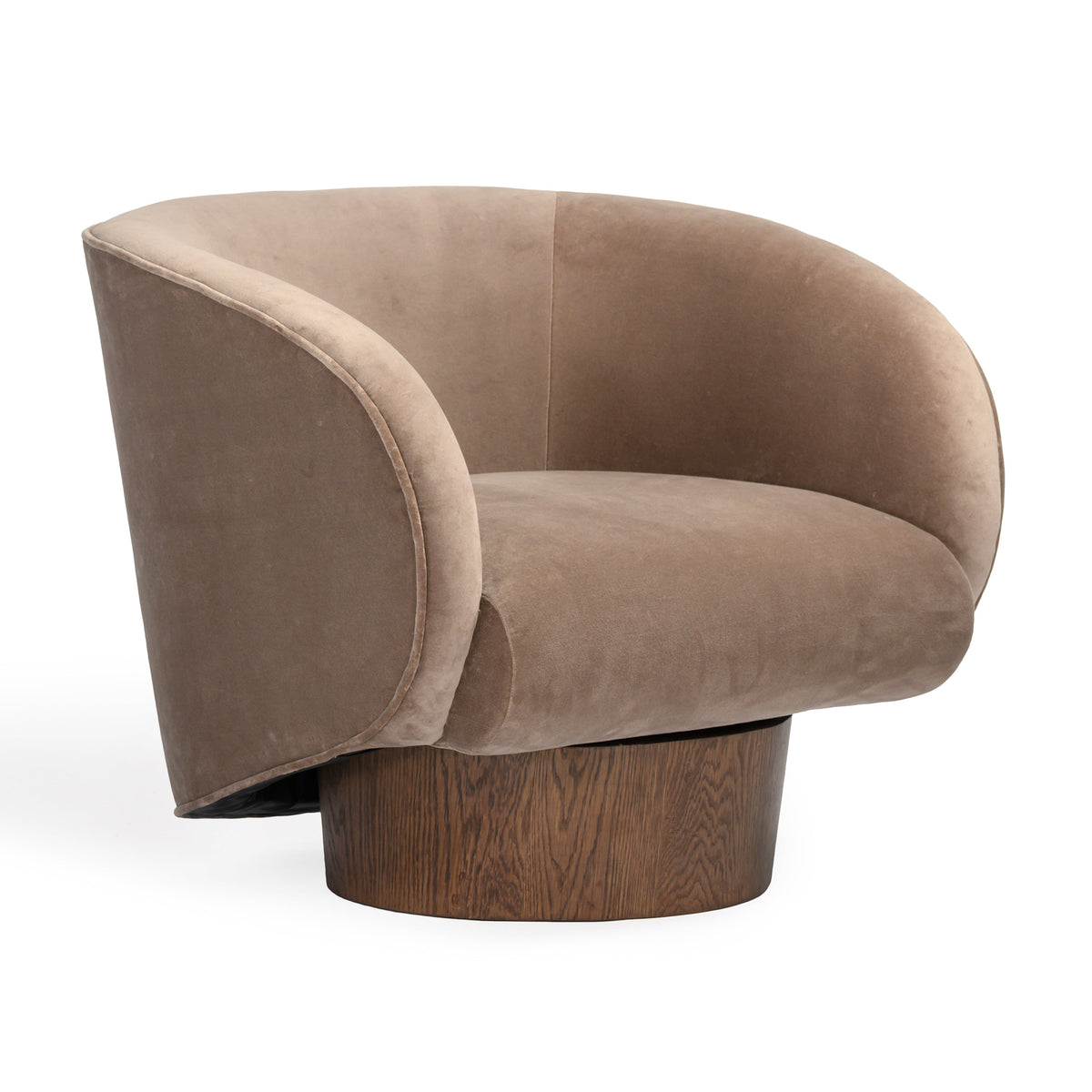 Velours moderne avec assise rembourrée pour le salon
