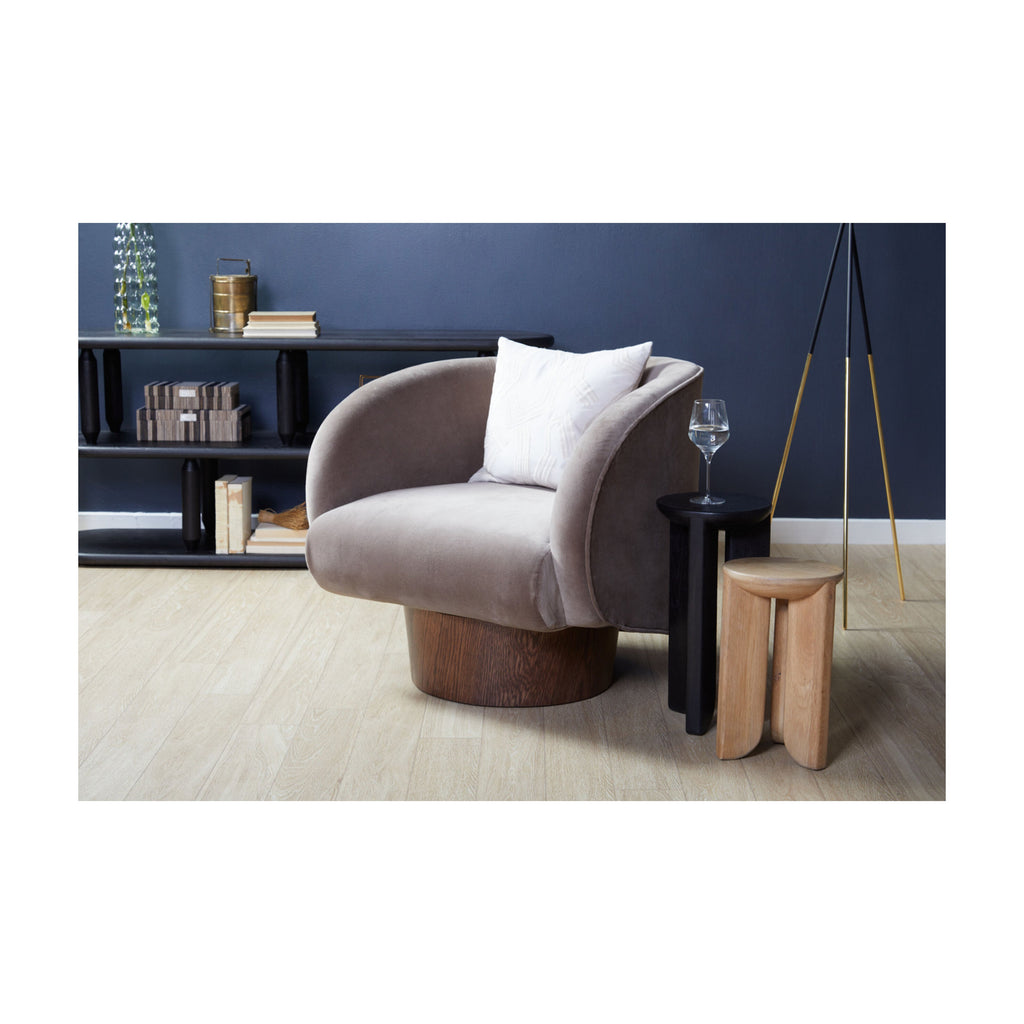 Velours moderne avec assise rembourrée pour le salon