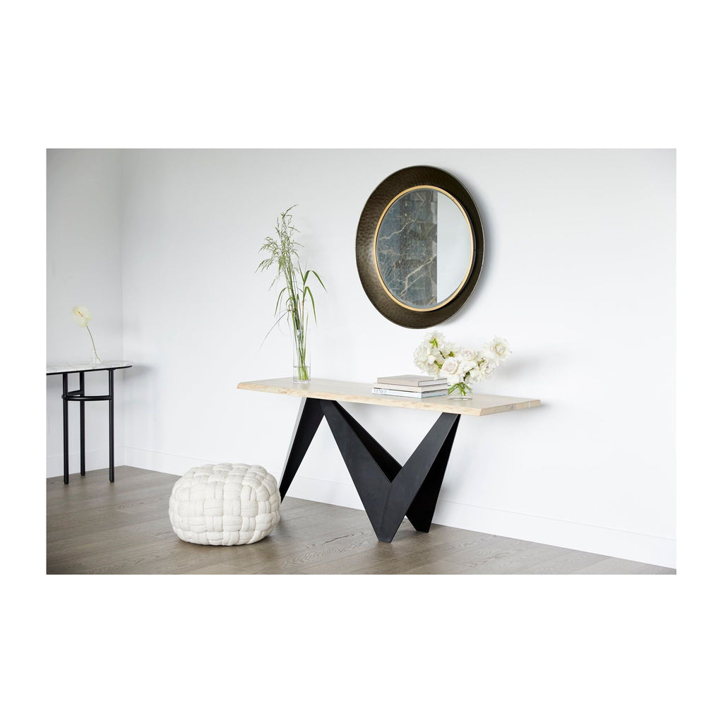Bois et métal contemporains avec finition pour l'entrée
