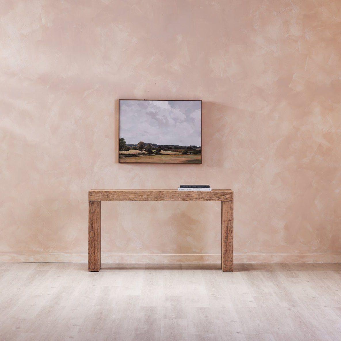 Bois moderne avec grain chaleureux pour l'entrée