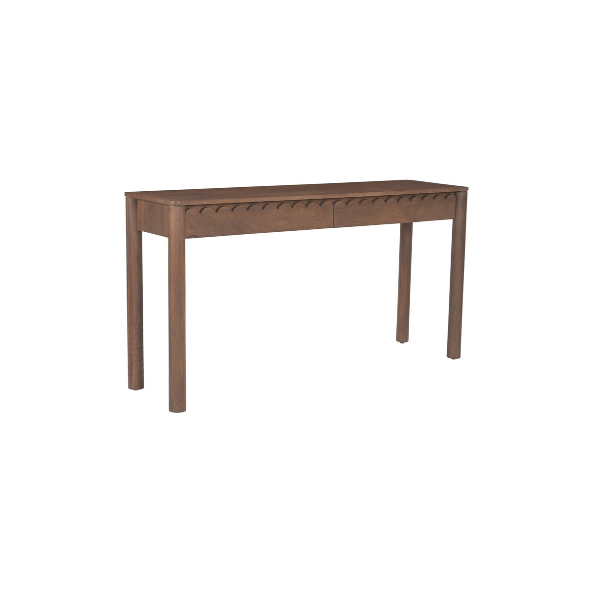 Bois et métal traditionnels avec tiroirs et finition marron vintage pour l'entrée