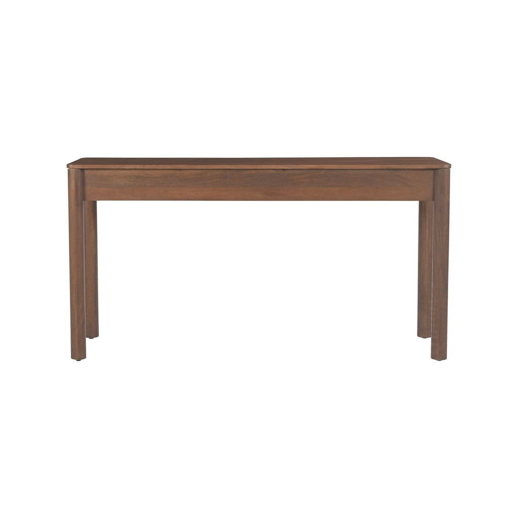 Bois et métal traditionnels avec tiroirs et finition marron vintage pour l'entrée