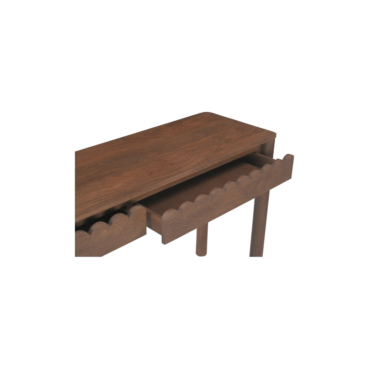 Bois et métal traditionnels avec tiroirs et finition marron vintage pour l'entrée