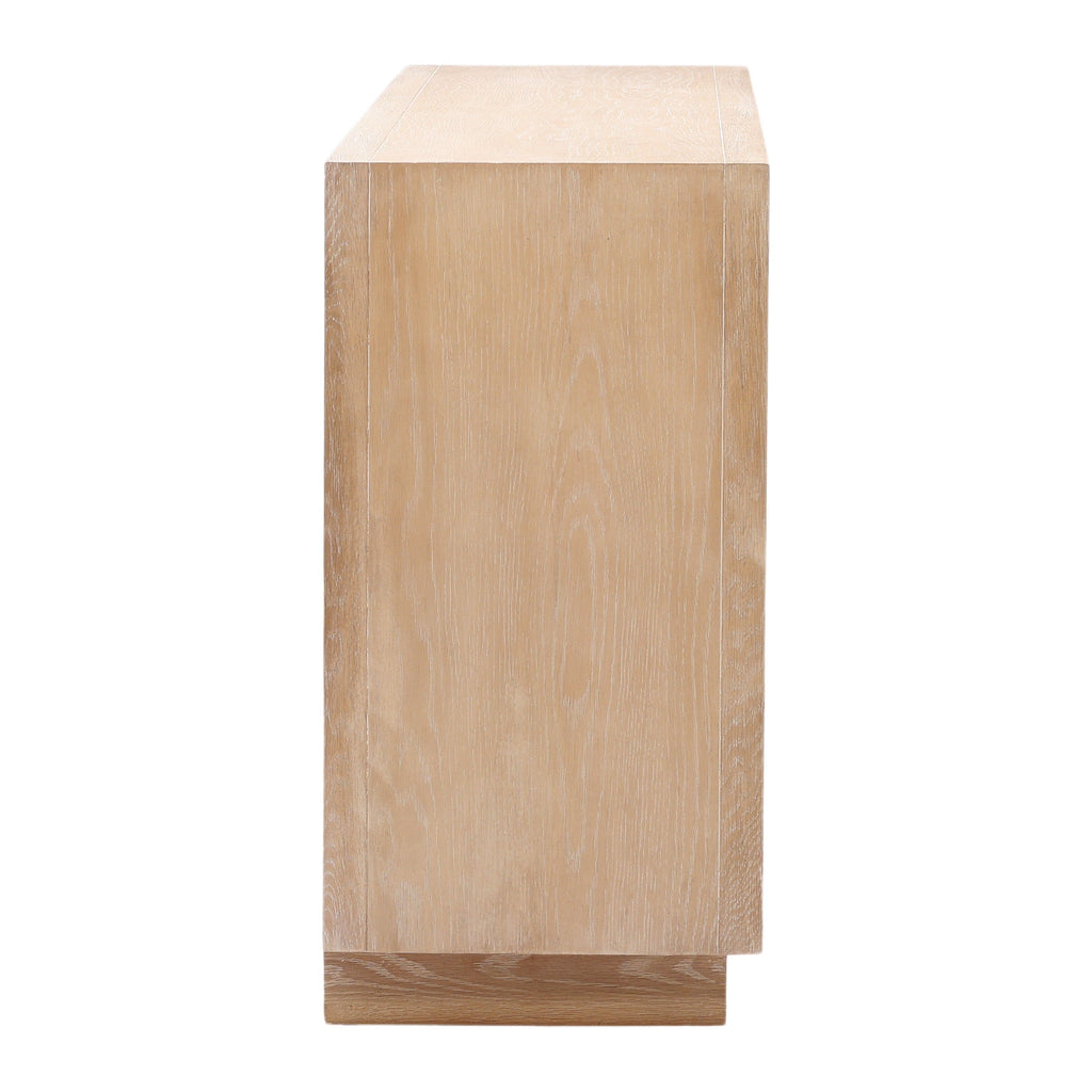 Bois classique au grain riche et nombreux rangements pour salle à manger