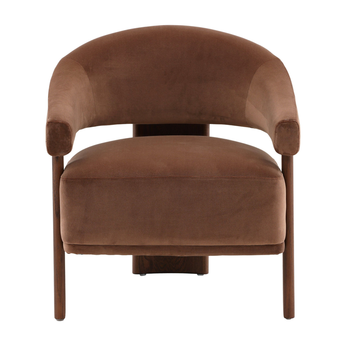 Fauteuil classique en bois rembourré avec accoudoirs et profil matelassé décontracté pour salon