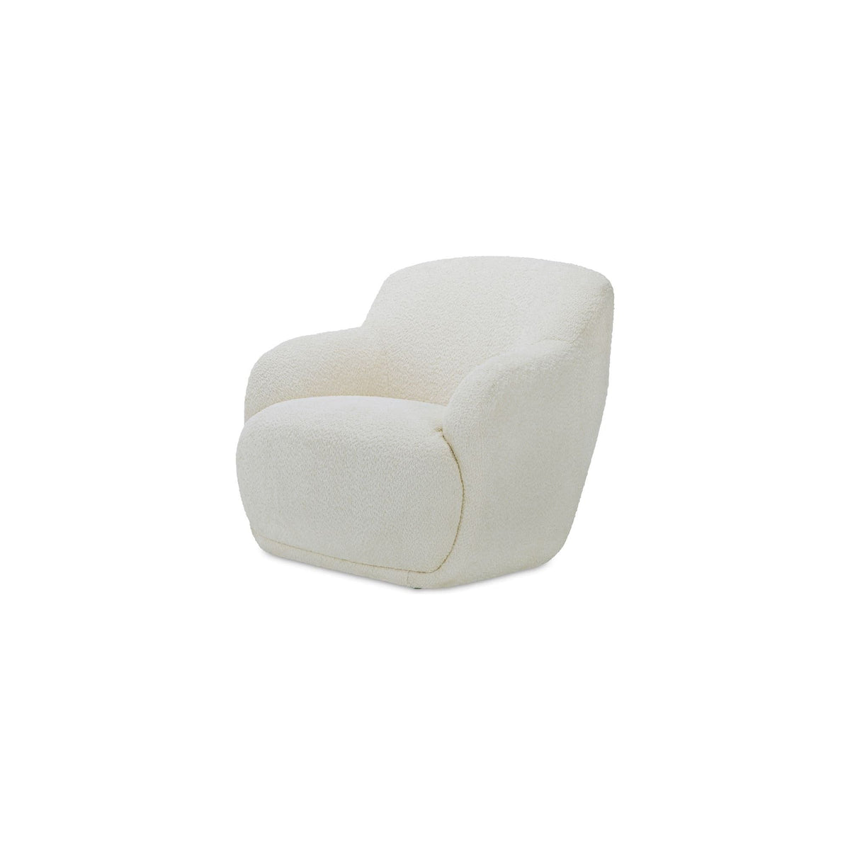 Fauteuil moderne en polyester à dossier haut, accoudoirs arrondis et assise en mousse/fibre pour salon