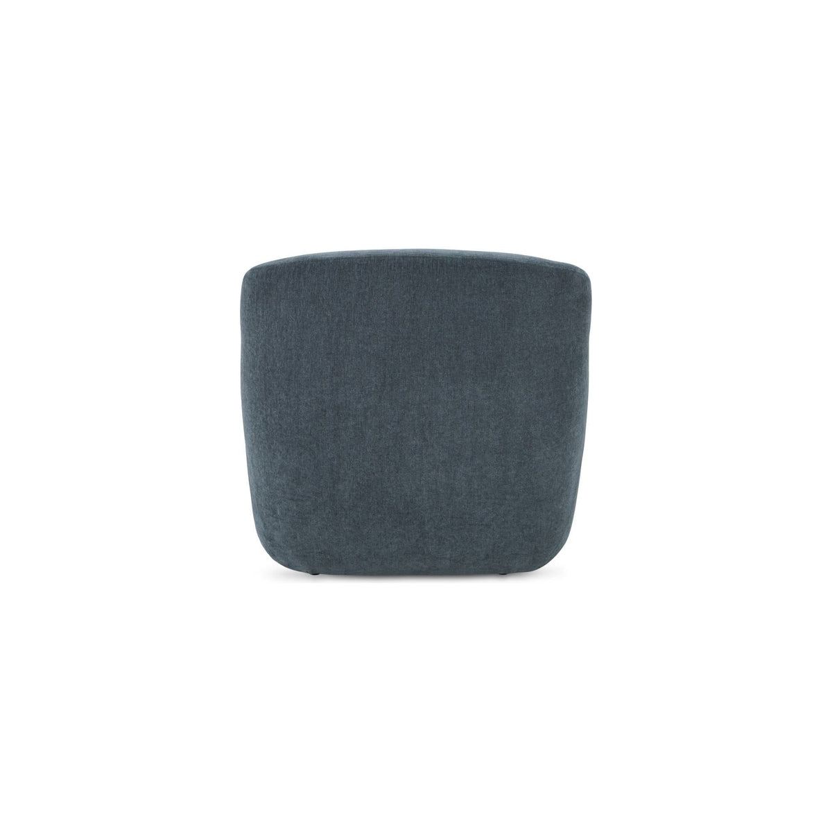 Fauteuil moderne en polyester à dossier haut, accoudoirs arrondis et assise en mousse/fibre pour salon