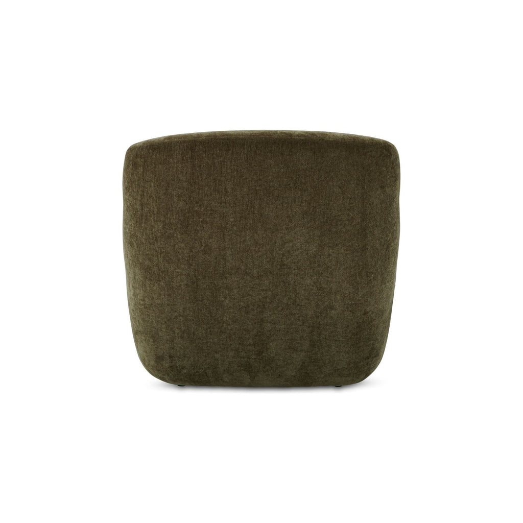 Fauteuil moderne en polyester à dossier haut, accoudoirs arrondis et assise en mousse/fibre pour salon