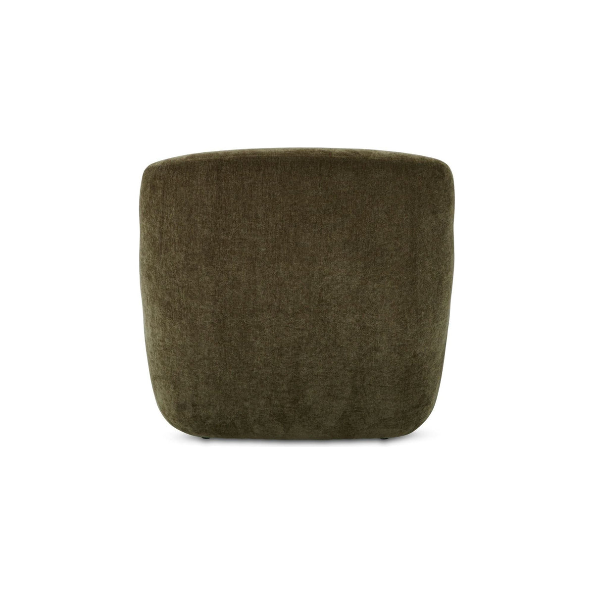Fauteuil moderne en polyester à dossier haut, accoudoirs arrondis et assise en mousse/fibre pour salon