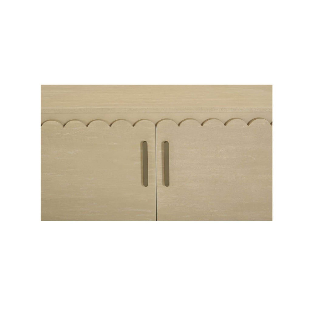 Bois de manguier traditionnel avec 4 portes et quincaillerie en laiton pour la salle à manger