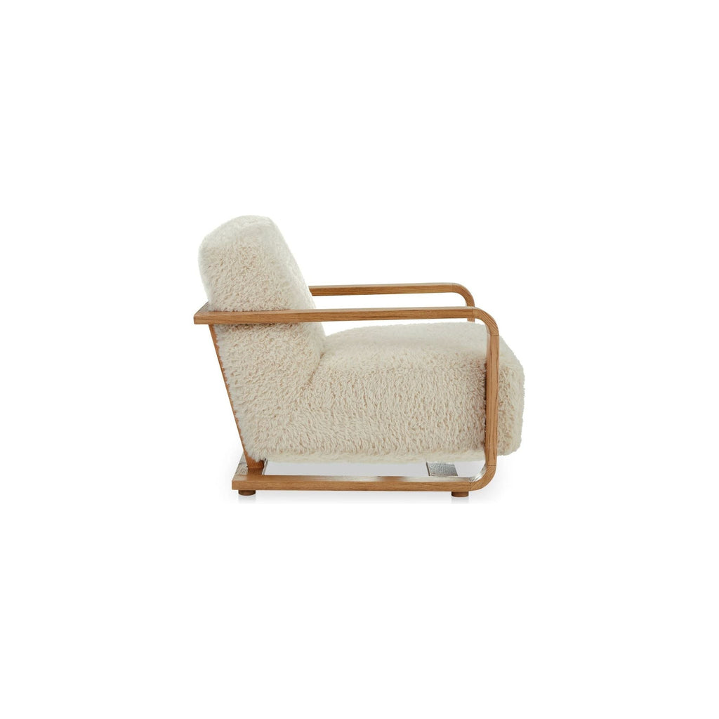 Fausse peau de mouton rustique avec cadre en bois massif et teinture vintage pour salon