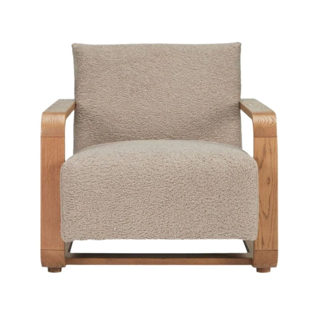Fausse peau de mouton rustique avec cadre en bois massif et teinture vintage pour salon