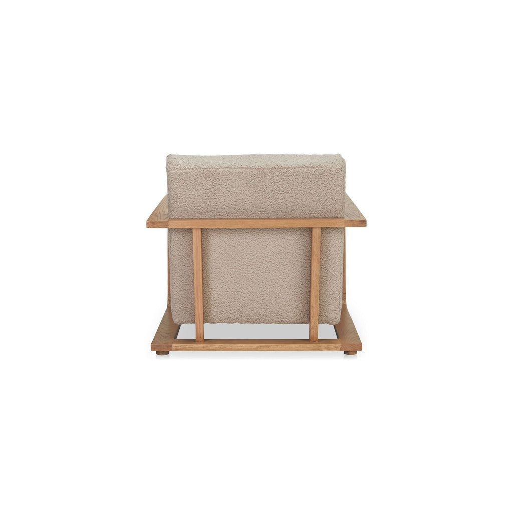 Fausse peau de mouton rustique avec cadre en bois massif et teinture vintage pour salon