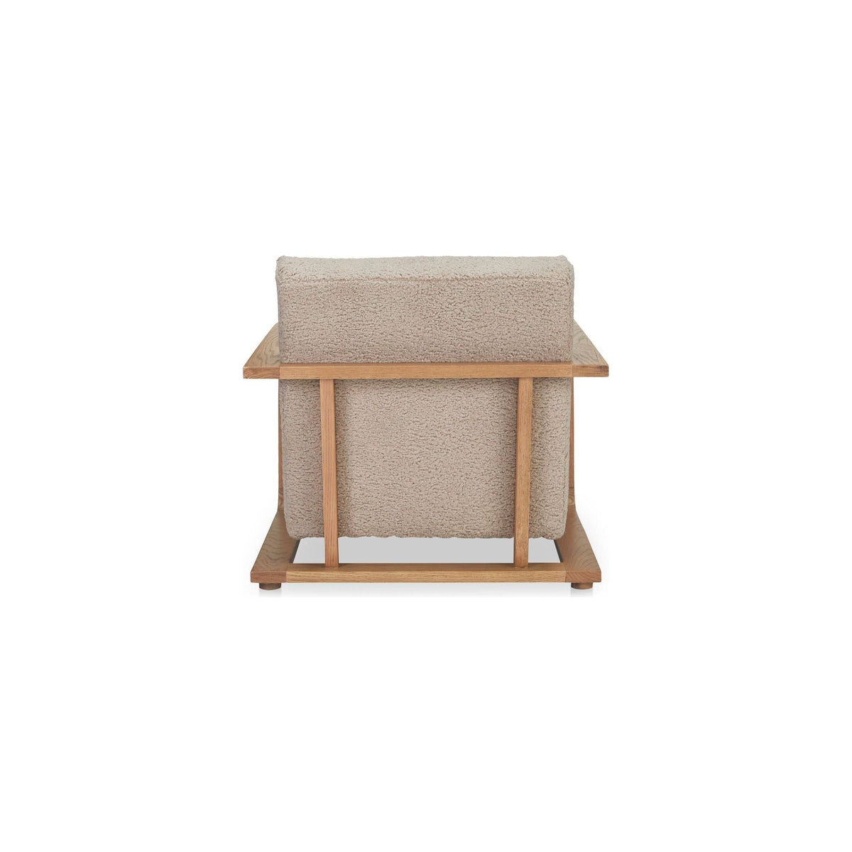 Fausse peau de mouton rustique avec cadre en bois massif et teinture vintage pour salon