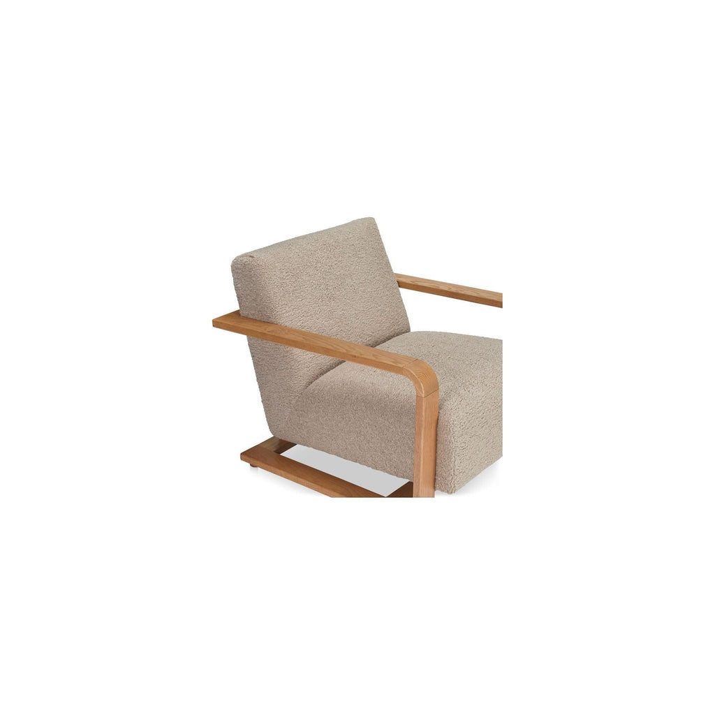 Fausse peau de mouton rustique avec cadre en bois massif et teinture vintage pour salon