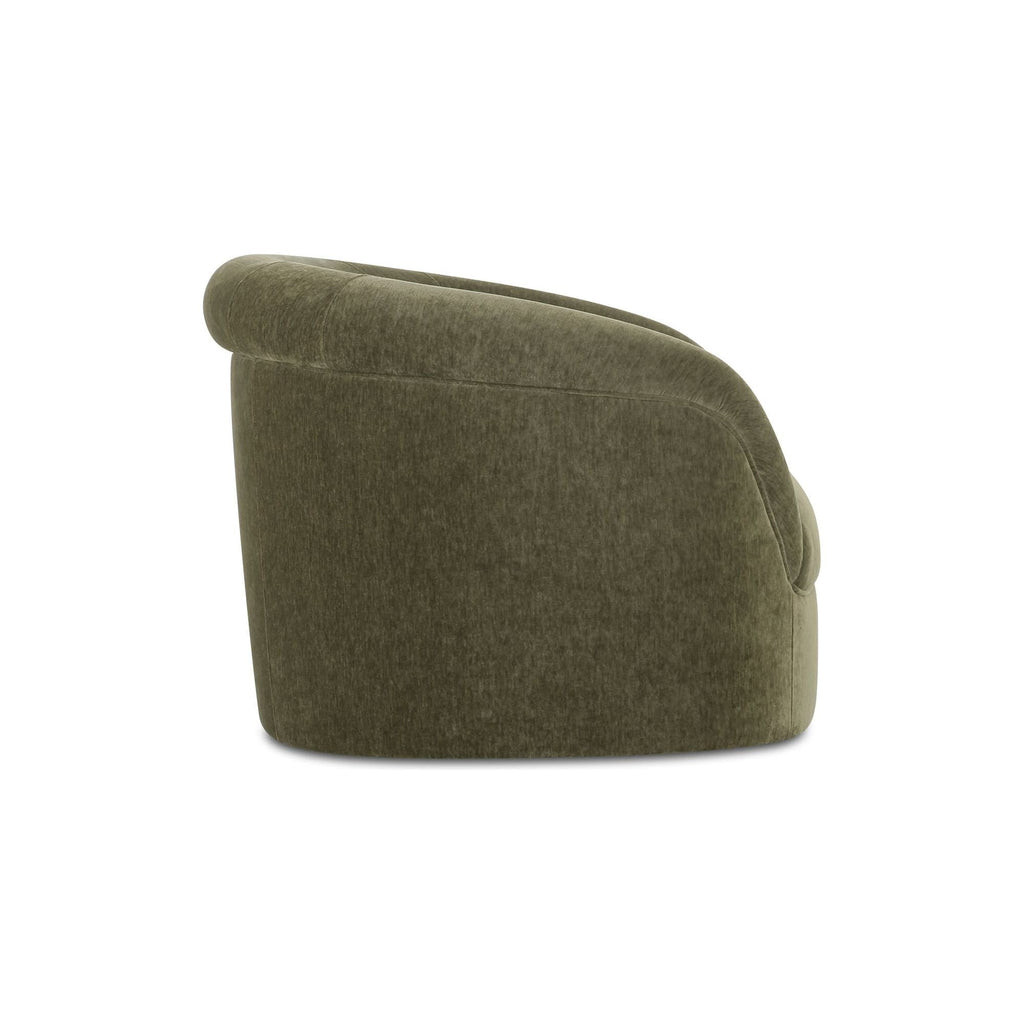 Velours Vintage-Contemporain avec Accoudoirs Ronds et Doux pour Salon