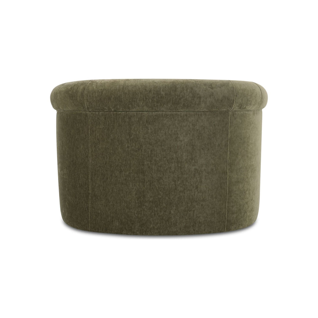 Velours Vintage-Contemporain avec Accoudoirs Ronds et Doux pour Salon