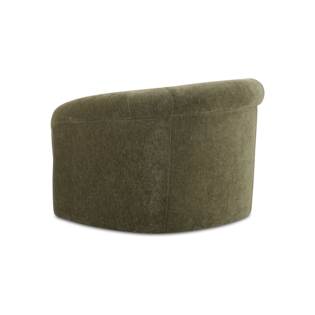 Velours Vintage-Contemporain avec Accoudoirs Ronds et Doux pour Salon