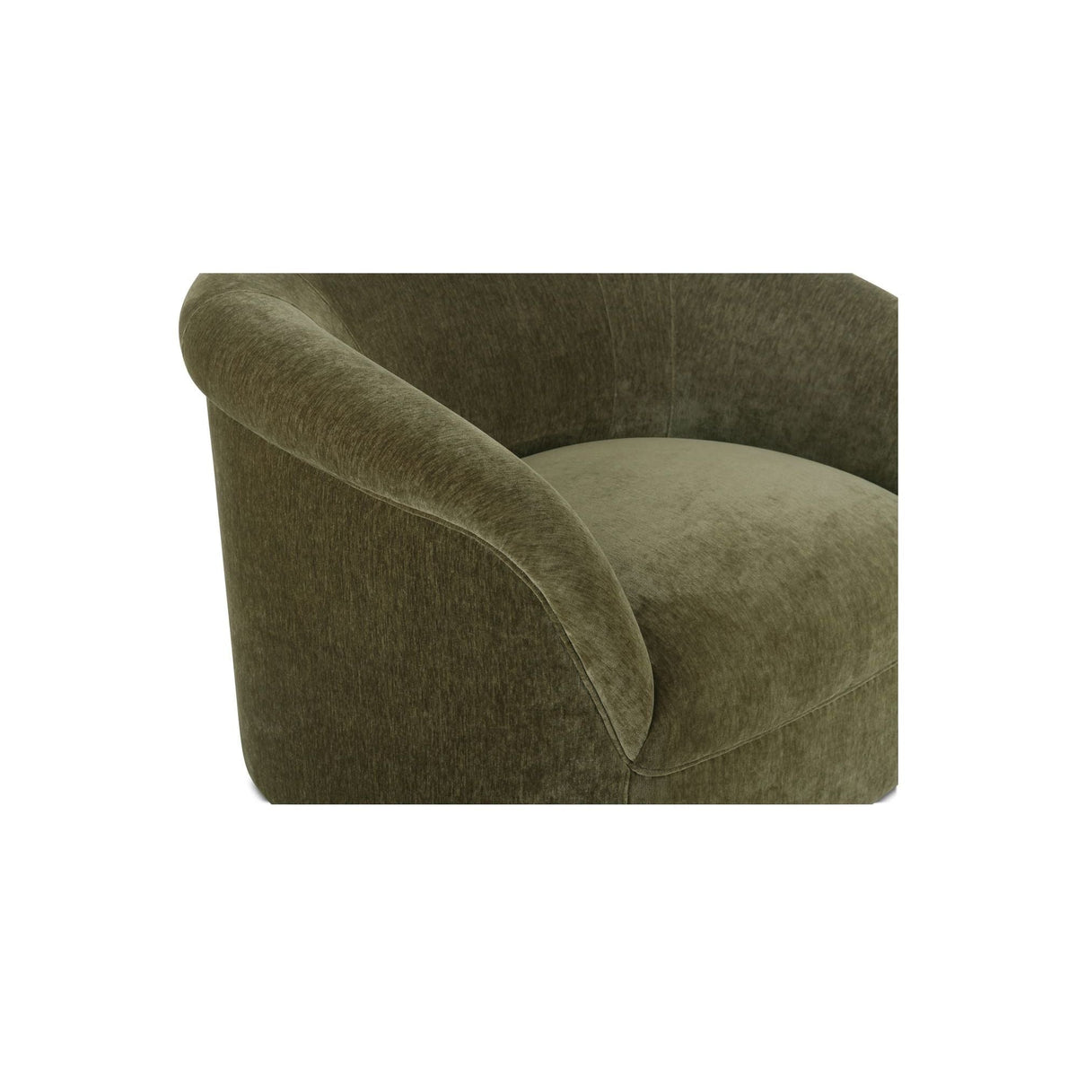 Velours Vintage-Contemporain avec Accoudoirs Ronds et Doux pour Salon