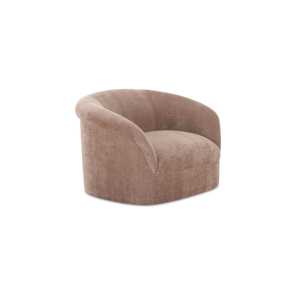 Velours Vintage-Contemporain avec Accoudoirs Ronds et Doux pour Salon