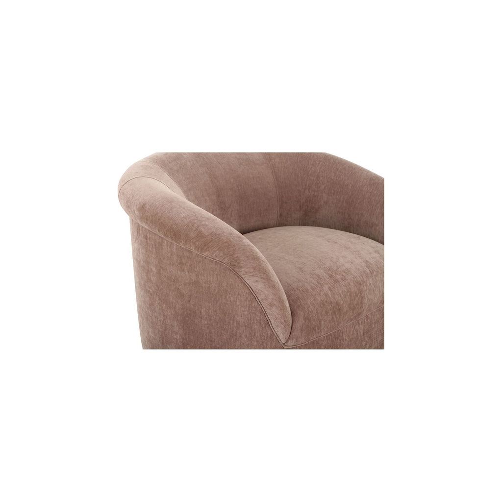Velours Vintage-Contemporain avec Accoudoirs Ronds et Doux pour Salon