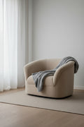 Velours Vintage-Contemporain avec Accoudoirs Ronds et Doux pour Salon