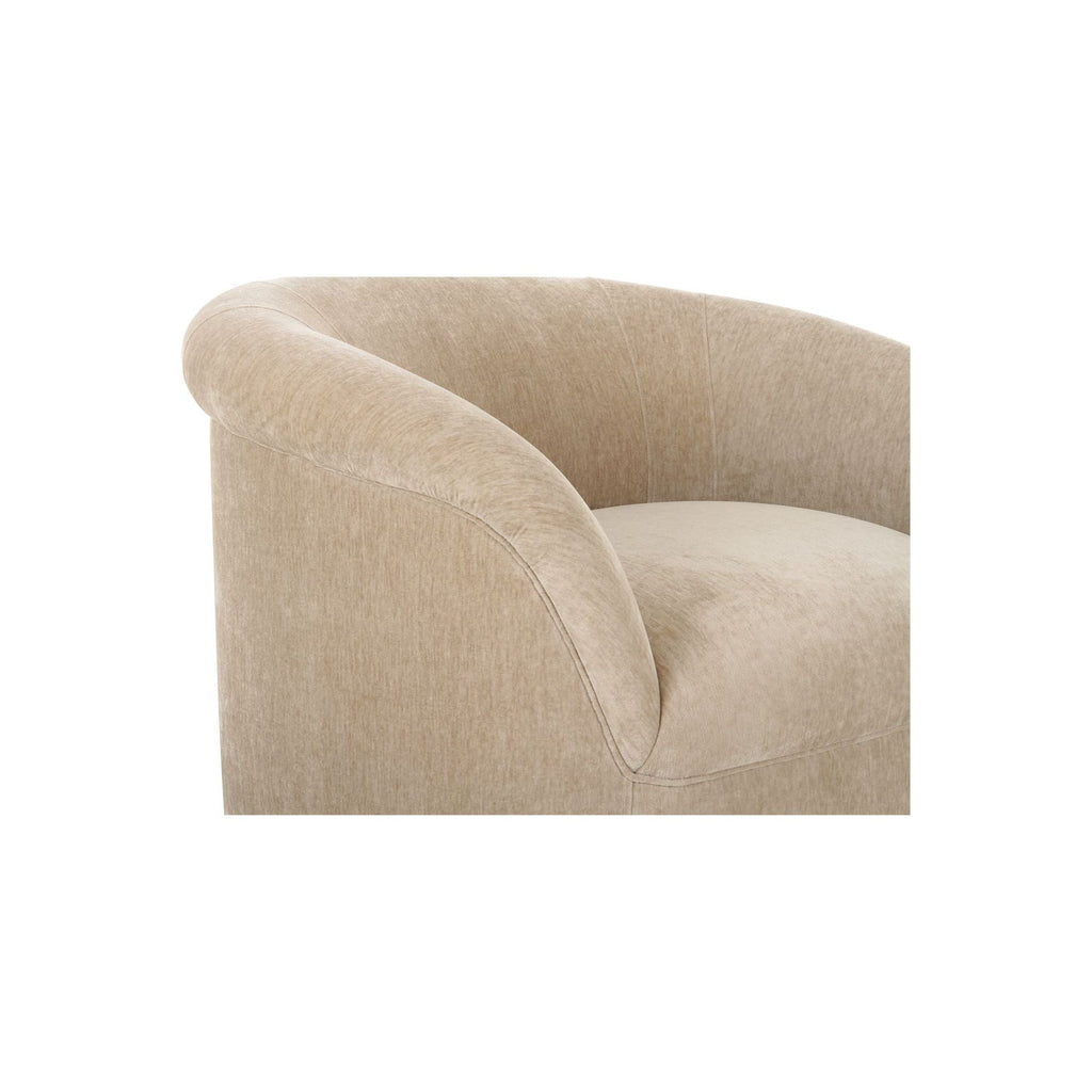 Velours Vintage-Contemporain avec Accoudoirs Ronds et Doux pour Salon
