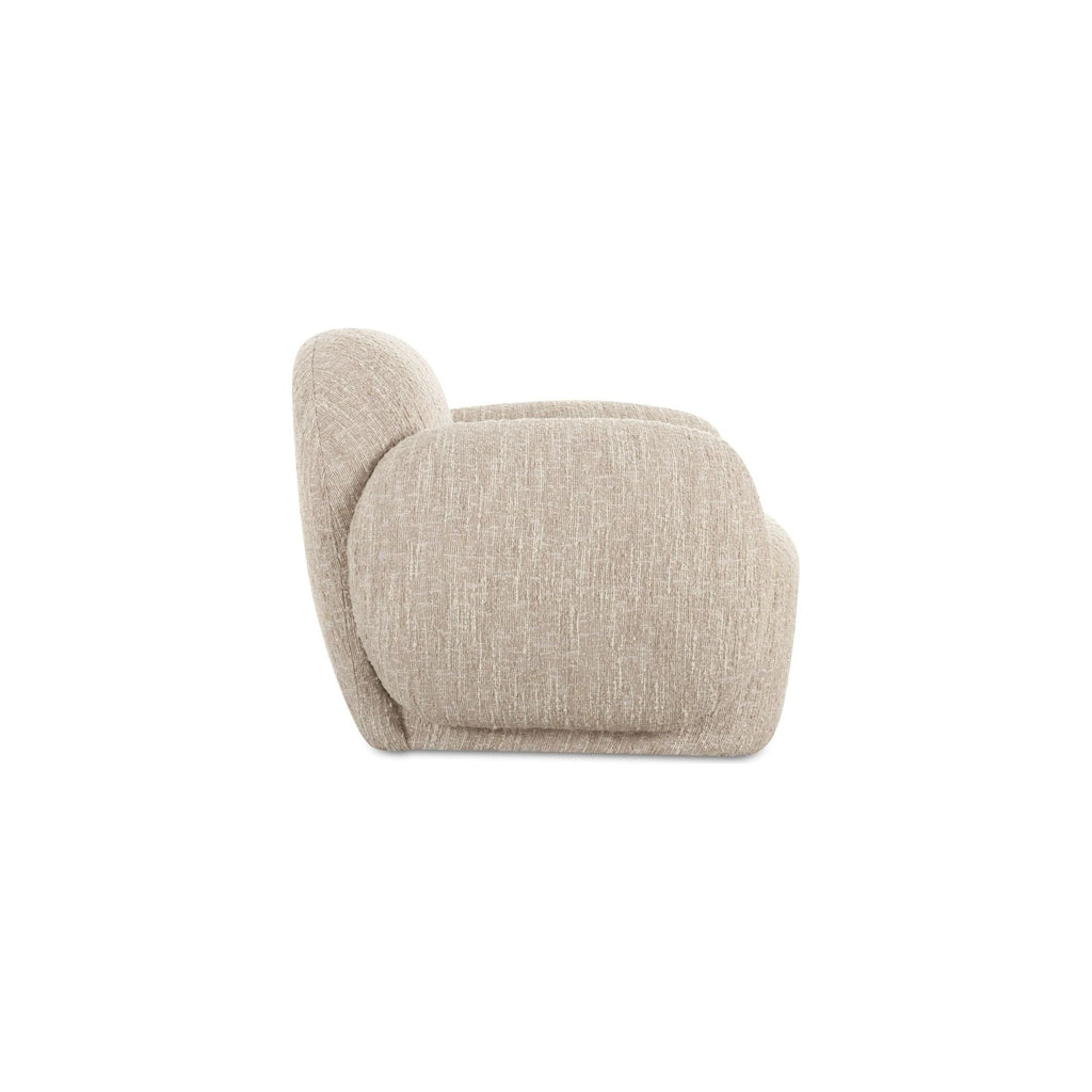 Velours minimaliste avec design audacieux et incurvé à profil bas pour le salon