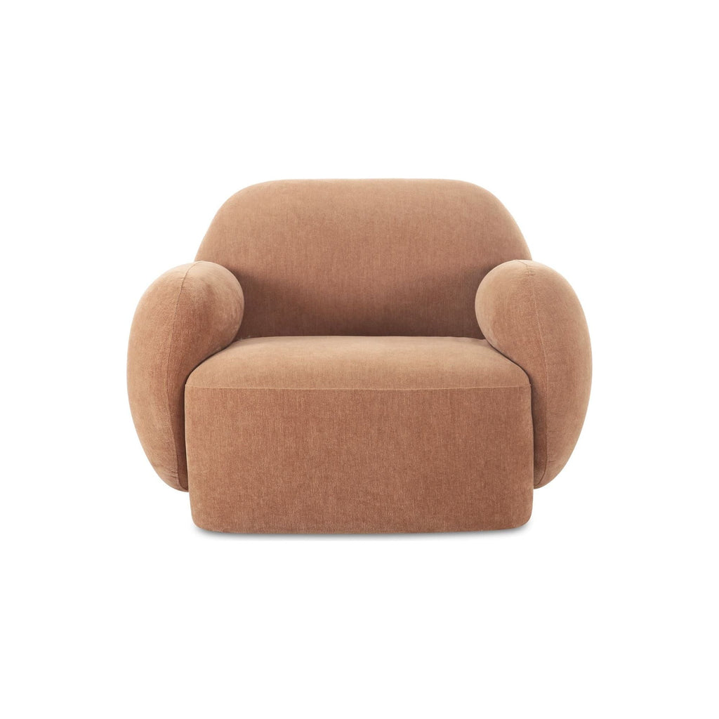 Velours minimaliste avec design audacieux et incurvé à profil bas pour le salon