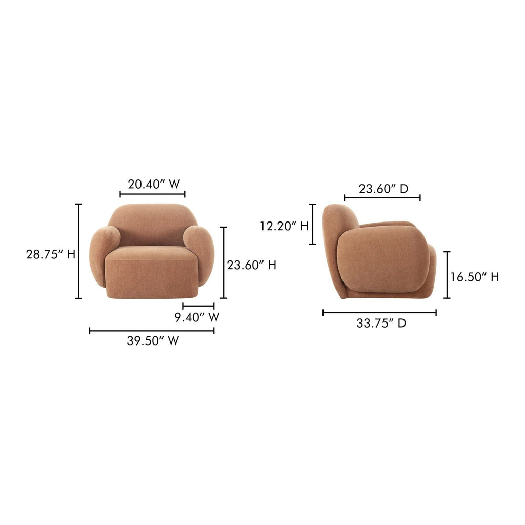 Velours minimaliste avec design audacieux et incurvé à profil bas pour le salon