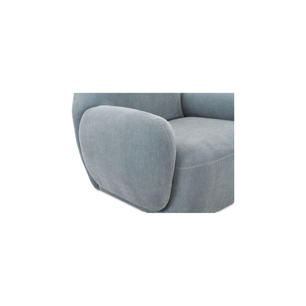 Velours minimaliste avec design audacieux et incurvé à profil bas pour le salon